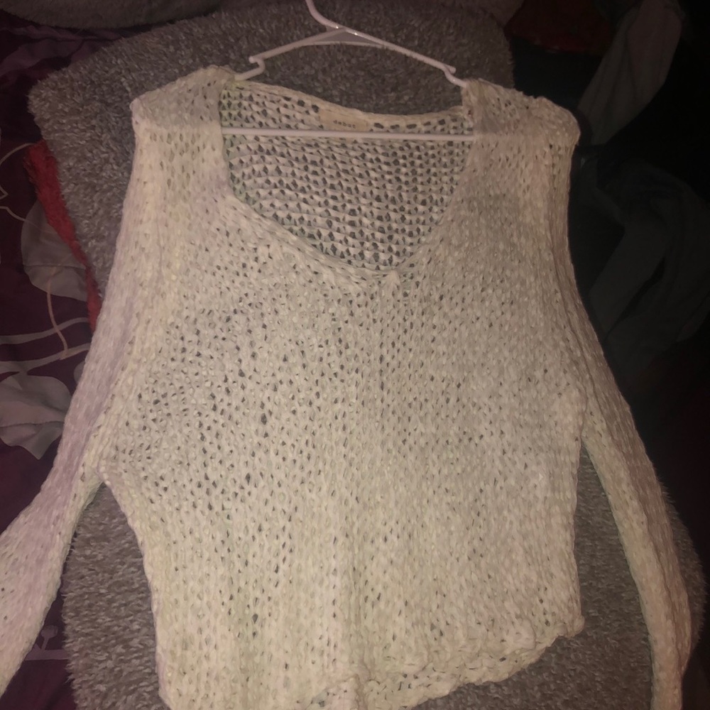 Crop top see through shirt